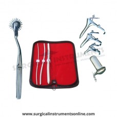 Hegar uterine dilator 3 pieces set,3-4, 5-6, 11-12, pinwheel, grave 3pcs, collin large